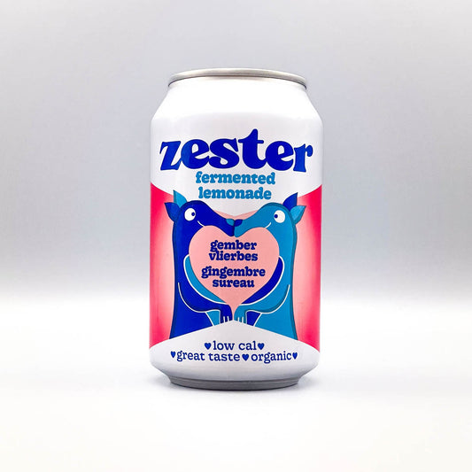 Zester gember-vlierbes  - 12 blikjes (33cl)