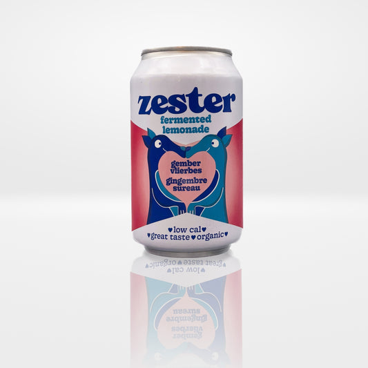 Zester gember-vlierbes  - 12 blikjes (33cl)
